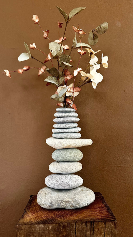 StoneCairn vase i natursten